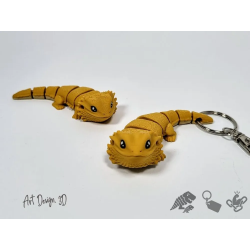 Hareketli Sakallı Ejder Anahtarlık | Güçlü Eklemli Anahtarlık