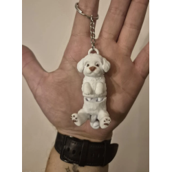 Maltese Köpek Anahtarlık | Eklemli, Esnek ve Dayanıklı Tasarım