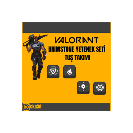 Valorant Brimstone Keycaps
