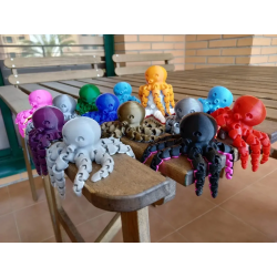 Sevimli Mini Ahtapot Figürü
