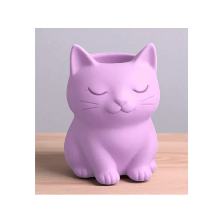 Kedi Tasarımlı Dekoratif Vazo | Şık ve Sevimli Çiçeklik