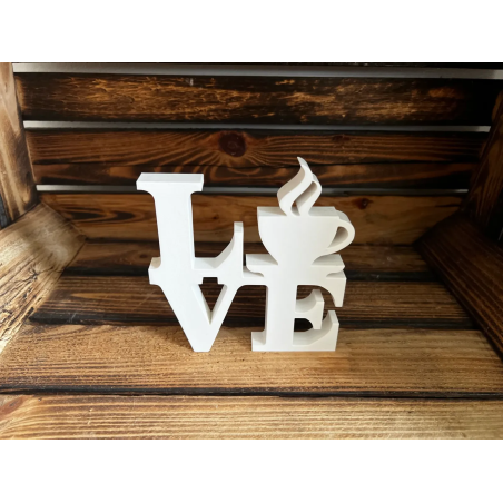 Kahve Aşkı Dekoru | Romantik Masaüstü Süs