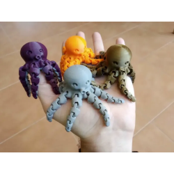 Sevimli Mini Ahtapot Figürü | Masaüstü Dekor